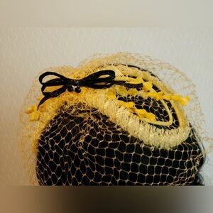 Vintage 1950s Yellow Fascinator